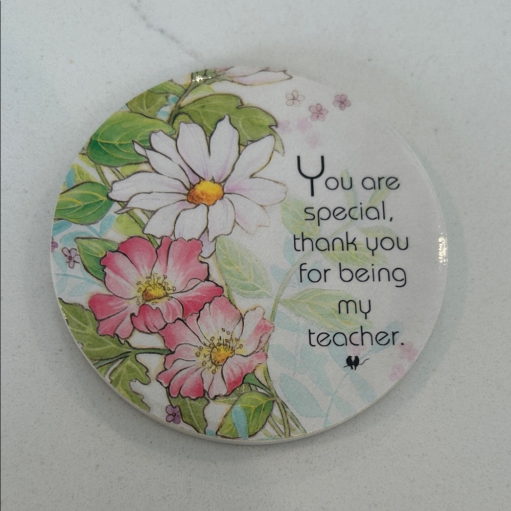 Floral Teacher Appreciation Plaque magnet